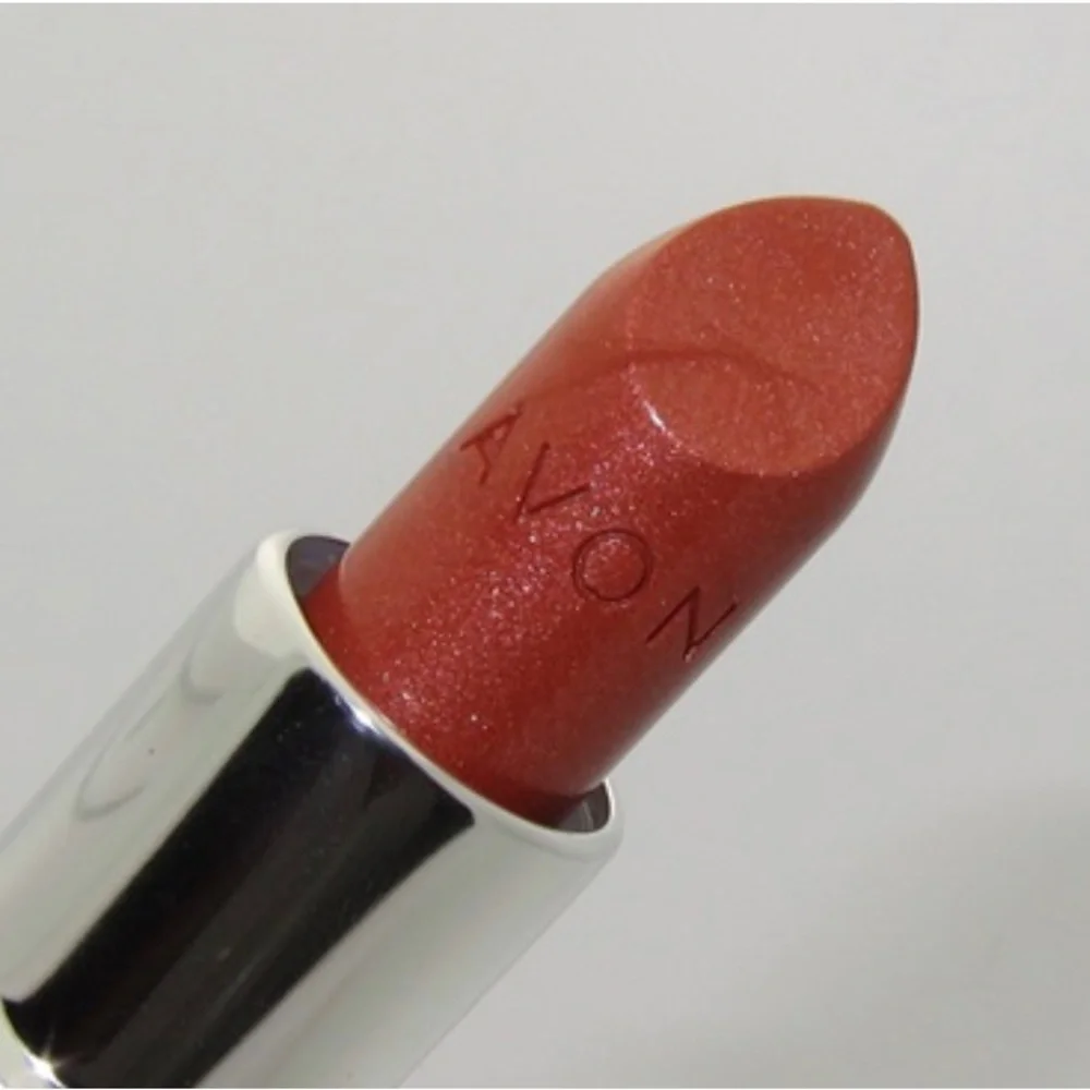 Avon ultra rich color white gold lipstick Glitzy A-301‎ bronze tan new sealed